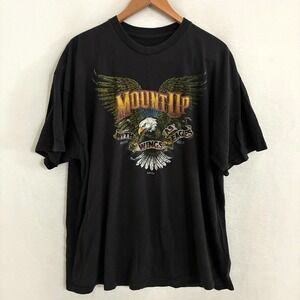 Kerusso Isaiah 40:31 Christian Shirt Fits Men XL Motorcycle Biker Wing Jesus Tee